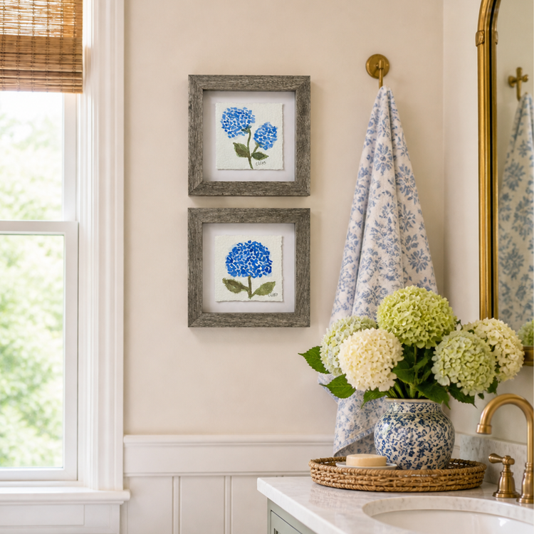 Petite: Hydrangea Shadowbox VI