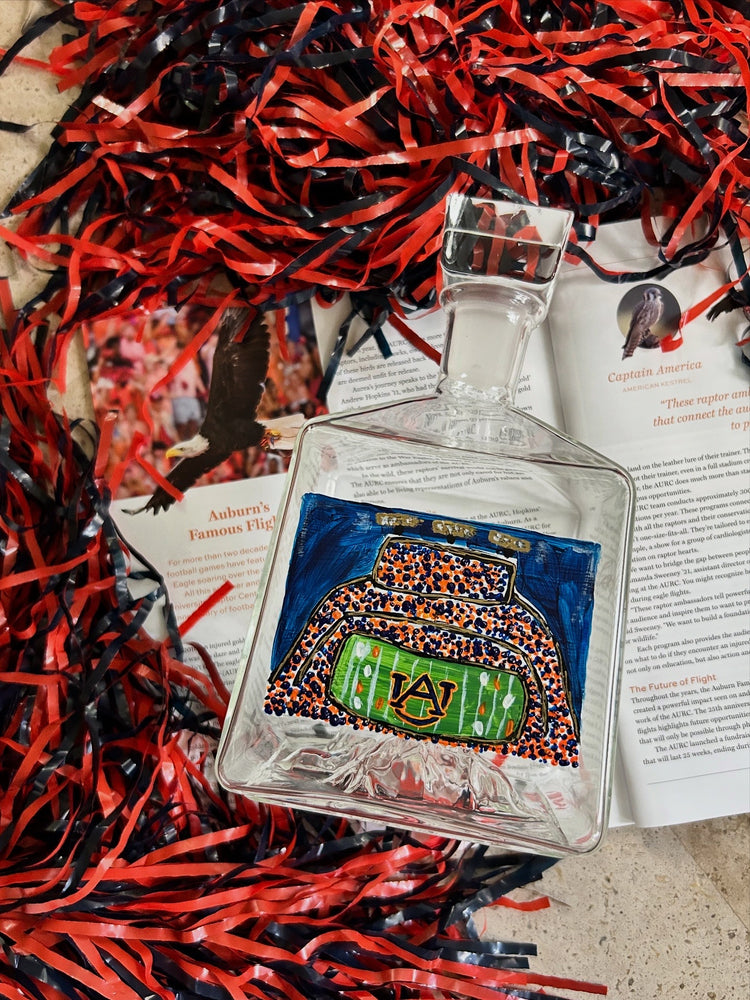 Painted Stadium Decanter