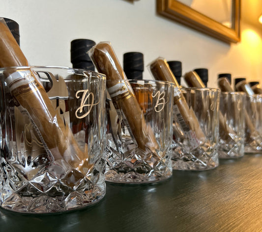 Engraved Glasses Set of 8