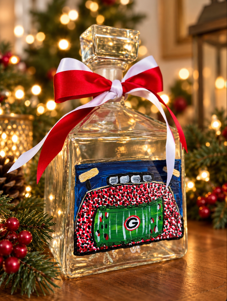 Painted Stadium Decanter